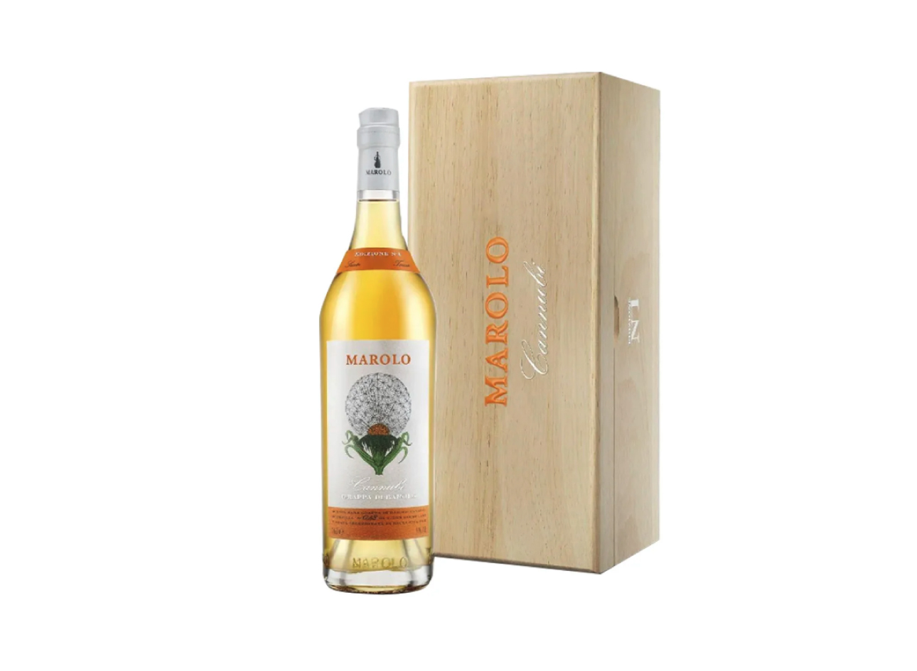 Grappa Barolo Cannubi 2013 Marolo con confezione in legno